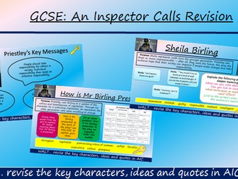 An Inspector Calls Revision SOW