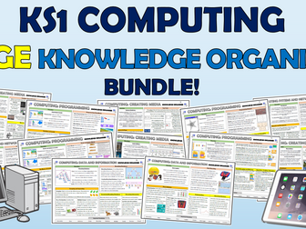 KS1 Huge Computing Knowledge Organisers Bundle!