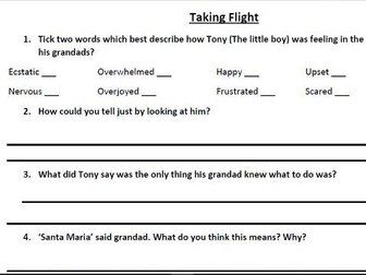 Taking Flight Comprehension KS2