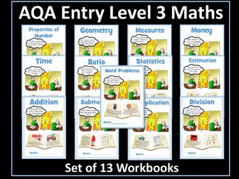 AQA Entry Level 3 Maths Bundle