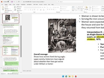 OCR B GCSE  history the norman conquest 1065-1080 COMPLETE LESSONS and worksheets
