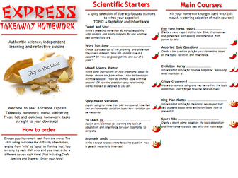 Year 8 Activate 2 Science Takeaway Homeworks