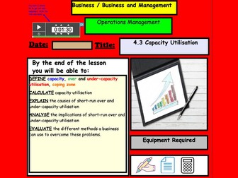 Capacity and Capacity Utilisation