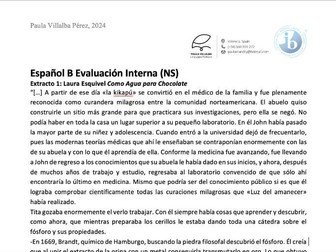 IB HL Speaking Assessment - SPANISH Language B - Extracts NEW 2024