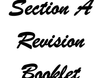 GCSE Dance Section A Revision Booklet