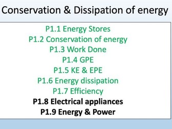 AQA GCSE PHYSICS (9-1) P1 ENERGY - FULL SLIDES