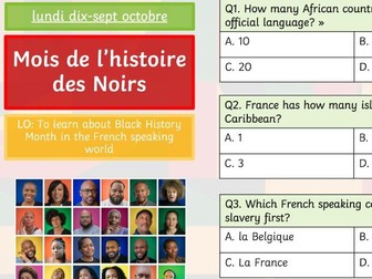 Black History Month - French