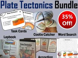 Plate Tectonics Task Cards, Interactive Notebooks and Activities Bundle