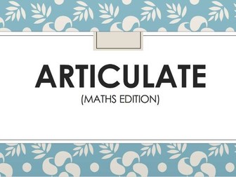 Articulate (Maths Edition)