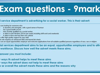 AAQ OCR Health and Social Care F090 TA1 1.5 Potential impacts on individuals of discrimination (PIES