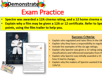 GCSE Media Studies Spectre (2015) Industry Scheme of Learning