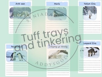 gaeaf ysgrifennu meithrin eyfs cyfnod sylfaen ps1 anifeiliad