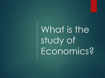 An introduction to Economics