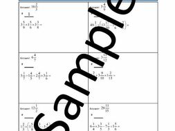 Mixed Fractions – PEMDAS – Circuit Training