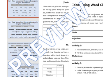 Word Class resources