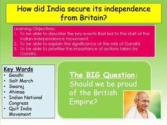 Gandhi and the Indian Independence Movement