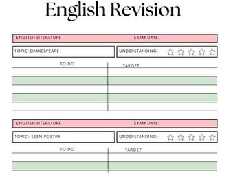 Complete Lit paper 1 revision pack