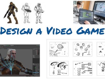 Design a video game lesson presentation and worksheet