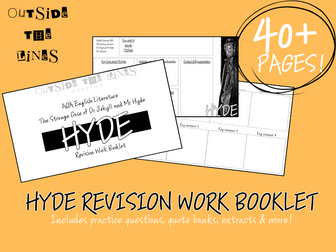 45+ Pages HYDE Revision Work Booklet - AQA GCSE ENGLISH Jekyll and Hyde
