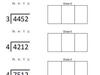 Bus stop, short division question generator - excel - no exchange