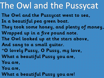 The Owl and The Pussycat Powerpoint