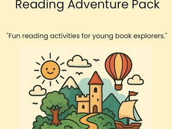 Kids Reading Adventure Pack | Reading Log, Challenge, Rewards (Digital Download)