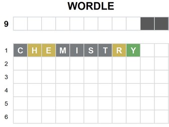 Wordle Game Template for Key Terms and Literacy for KS 3-5 Secondary