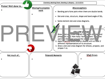 Homework Feedback Crib Sheet Template and Powerpoint