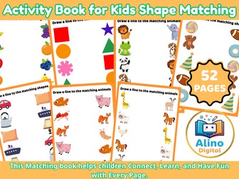Activity Book for Kids Shape Matching