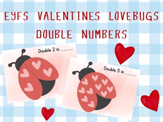 Valentines Day - Double Numbers LoveBugs