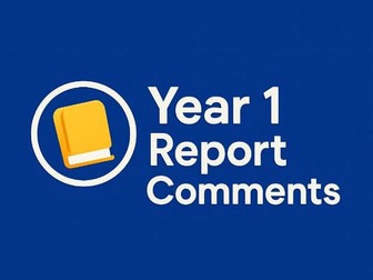 Year 1  Differentiated Report Comments Bank
