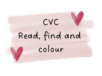 CVC read, find and colour