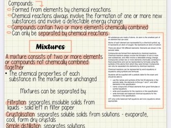 Aqa Combined Science higher- Chemistry paper one