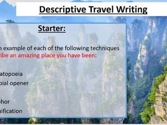 Descriptive Travel Writing