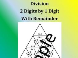 Division 2 Digits by 1 Digit with Remainder | Teaching Resources