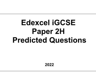 iGCSE Edexcel Maths questions for  2H (Huge Revision Resource)