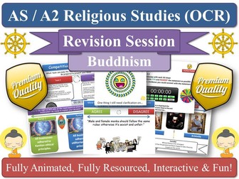 The Four Noble Truths  - AS Revision Session for KS5 OCR RS [ Buddhist Thought ] Path ( Buddhism )