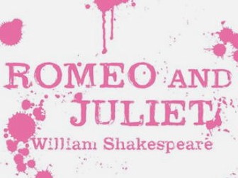 Edexcel Romeo and Juliet Catch Up