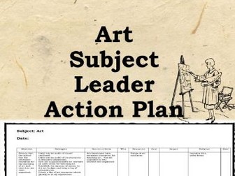 Art Action Plan: 100 Strategies - subject leader, coordinator, strategies for improving art