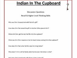 Indian in the Cupboard by Lynne Reid Banks Common Core Aligned 43 Worksheets