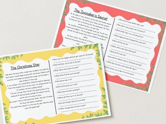 LKS2 Christmas Reading Comprehension Pack – 12 Festive Stories with Questions & Answers
