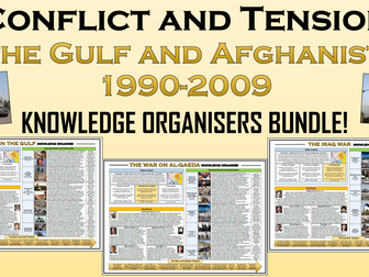 Conflict and Tension in the Gulf and Afghanistan 1990-2009 - Knowledge Organisers Bundle!