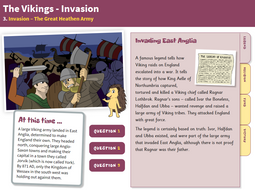 The Great Heathen Army - Interactive Teaching Book - The Vikings KS2