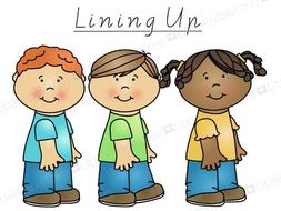 Lining Up Classroom Poster | Teaching Resources