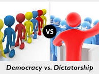 What are the differences between democracy and dictatorship?