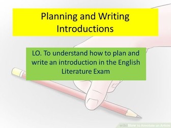 An Inspector Calls - How to write an essay introduction