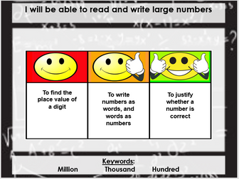 Reading and Writing Large Numbers (Up to 10 Million) COMPLETE LESSON