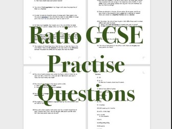 Mathematics - GCSE Ratio Practise Questions