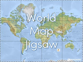 World Map Jigsaw - Early Years, KS1 and KS2