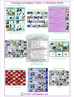 Technology and Gadgets 7 Game Plus 2 Worksheet Bundle